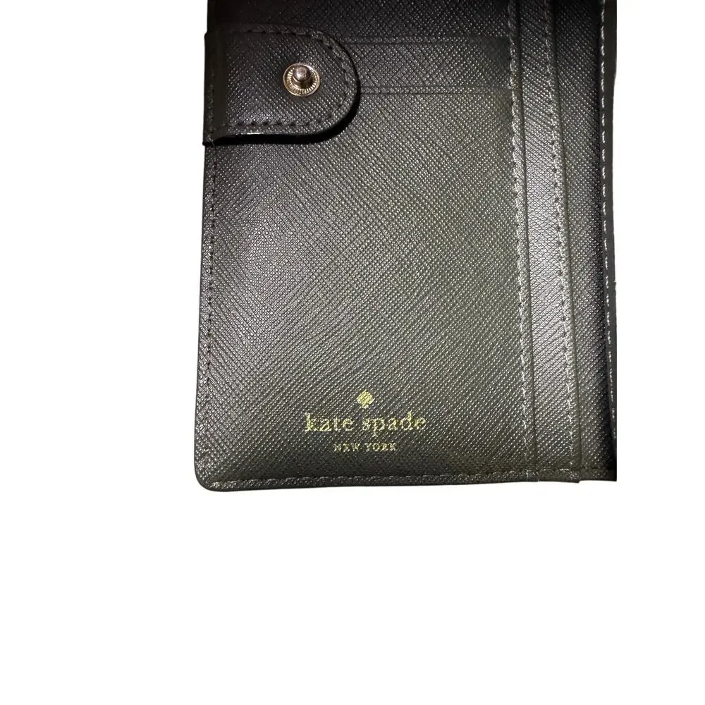 Kate Spade Green Leather Bifold Wallet
